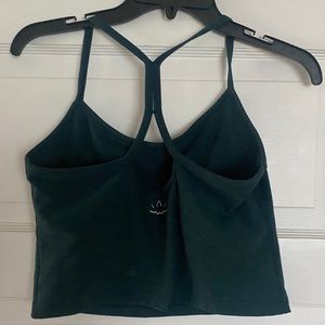 Beyond Yoga Space dye slim racer back cropped tank